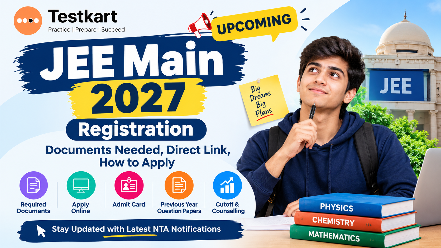 JEE Main 2027 Registration: Documents Needed, Direct Link, How to Apply