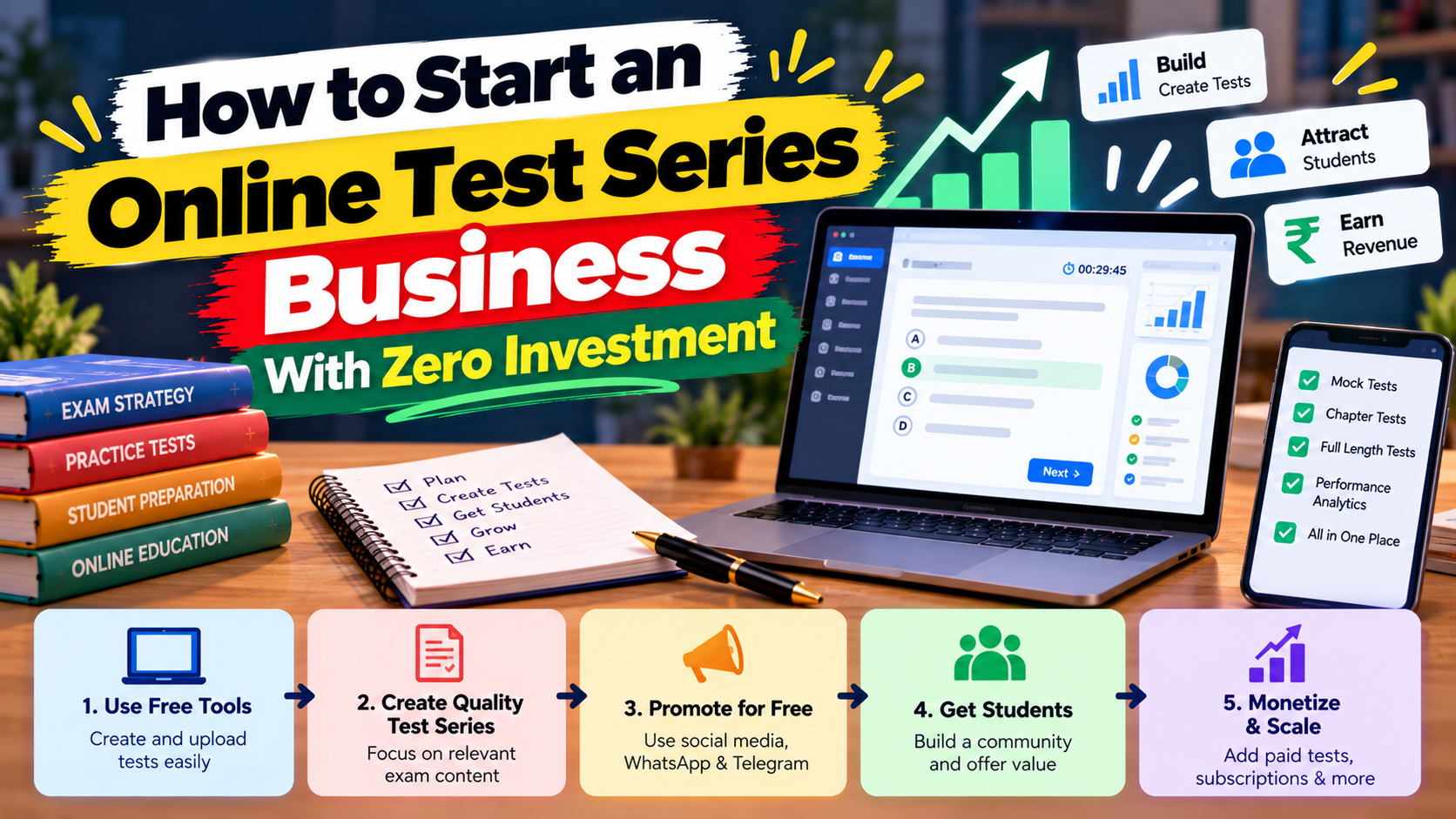 How to Start an Online Test Series Business With Zero Investment