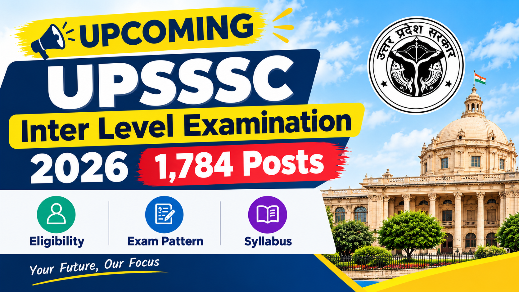 UPSSSC Inter Level Examination 2026: 1,784 Posts – Eligibility, Exam Pattern & Syllabus