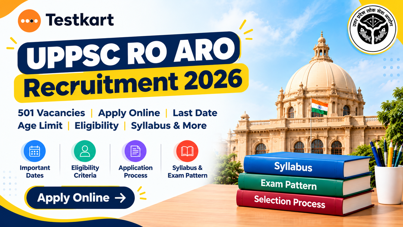 UPPSC RO / ARO Recruitment 2026: Apply Online, Age Limit, Syllabus