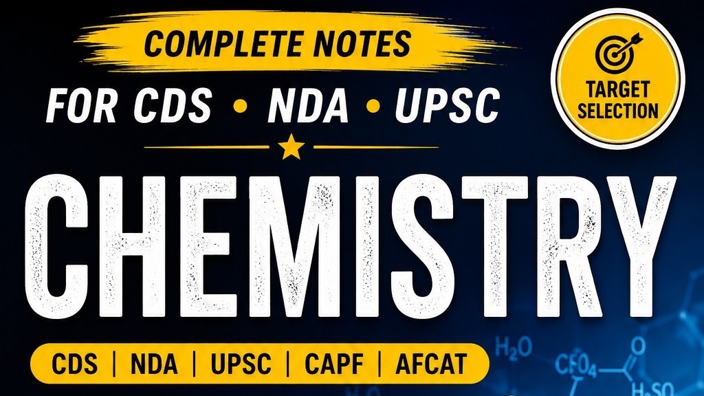 Complete Chemistry Handwritten Notes for CDS/NDA