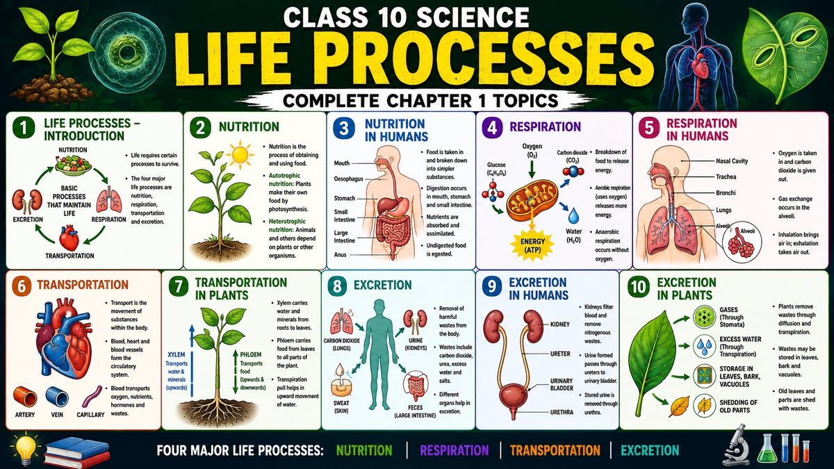 Class 10 CBSE Biology: Life Processes