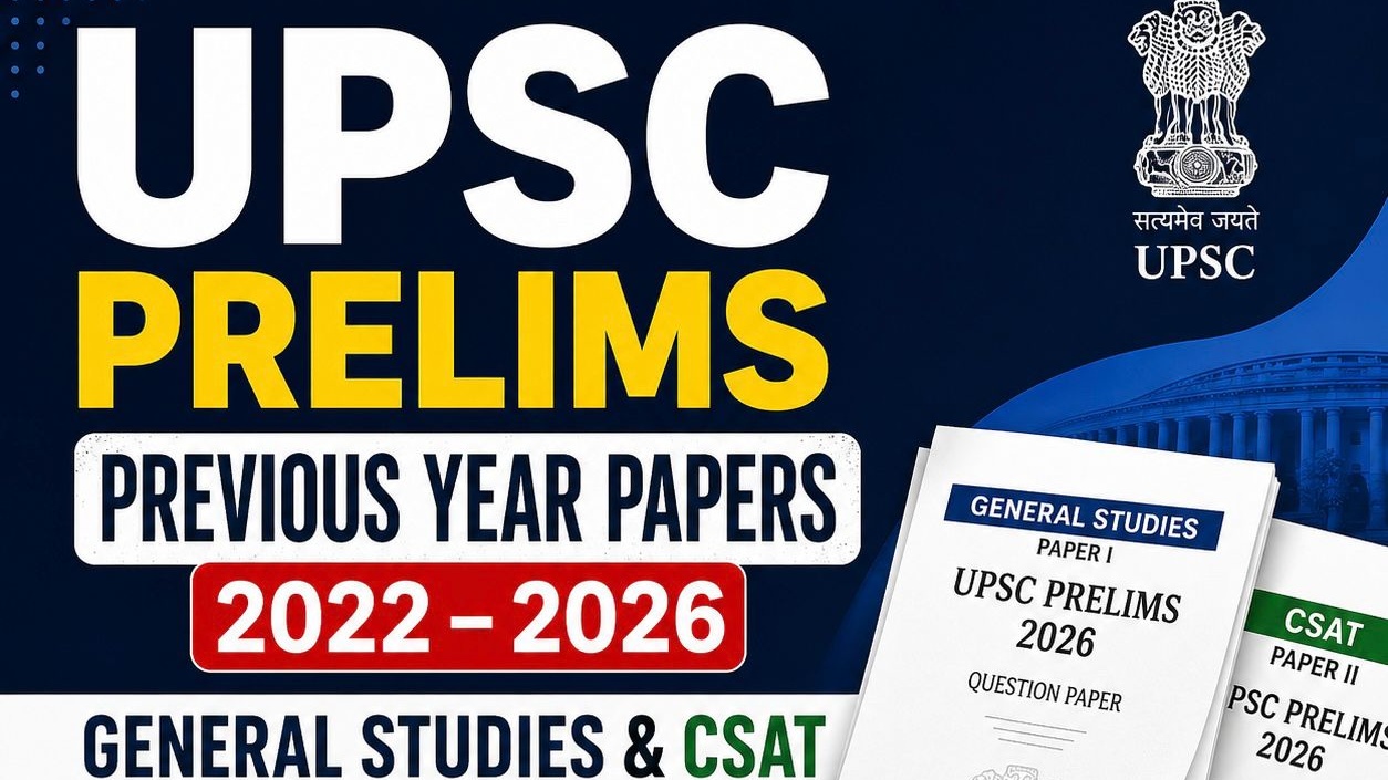 UPSC Prelims Previous Year Papers (2022–2026) | General Studies & CSAT | Complete Practice Course