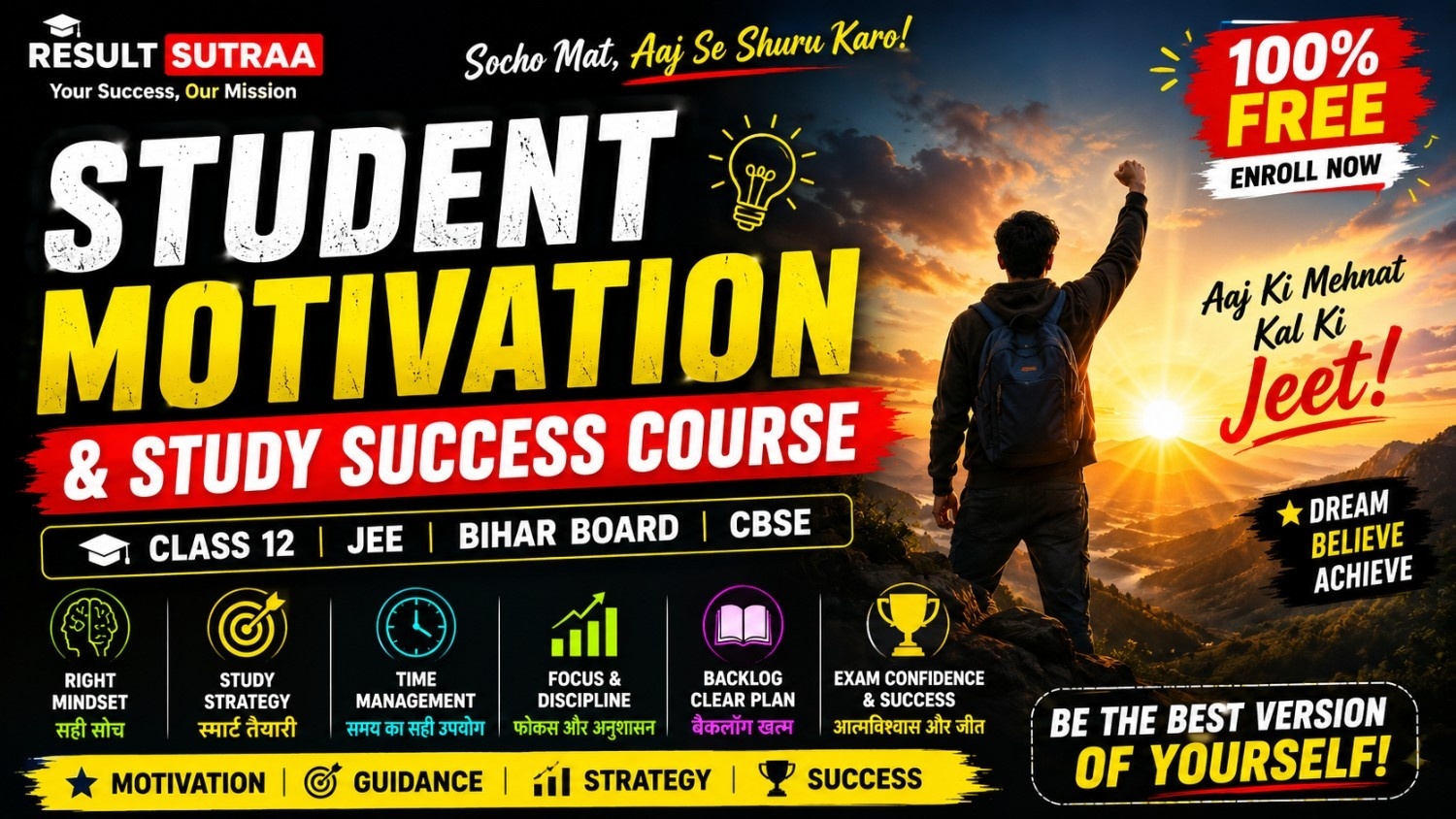 RESULT SUTRAA: Student Motivation & Study Success Course for Class 12 & JEE